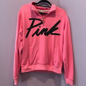 PINK quarter zip sweatshirt